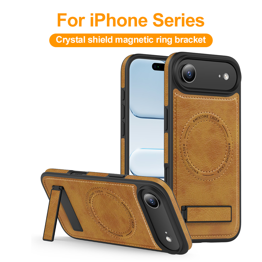 Magnetic Charging Stand - PU Leather Bracket Magnetic Phone Case