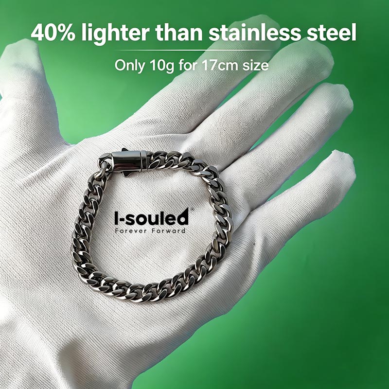 7mm Solid Titanium Bracelet Li - Ceramic Link Bracelet ulasan dan harga