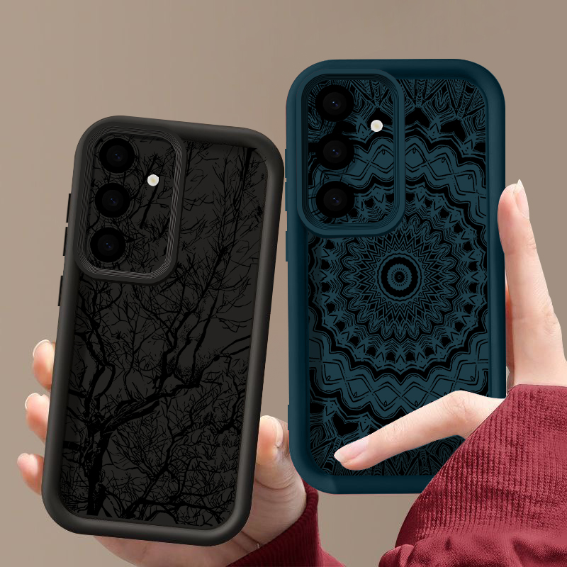 Retro Flower Totem Pattern Cas - Samsung Galaxy A55 ulasan dan harga