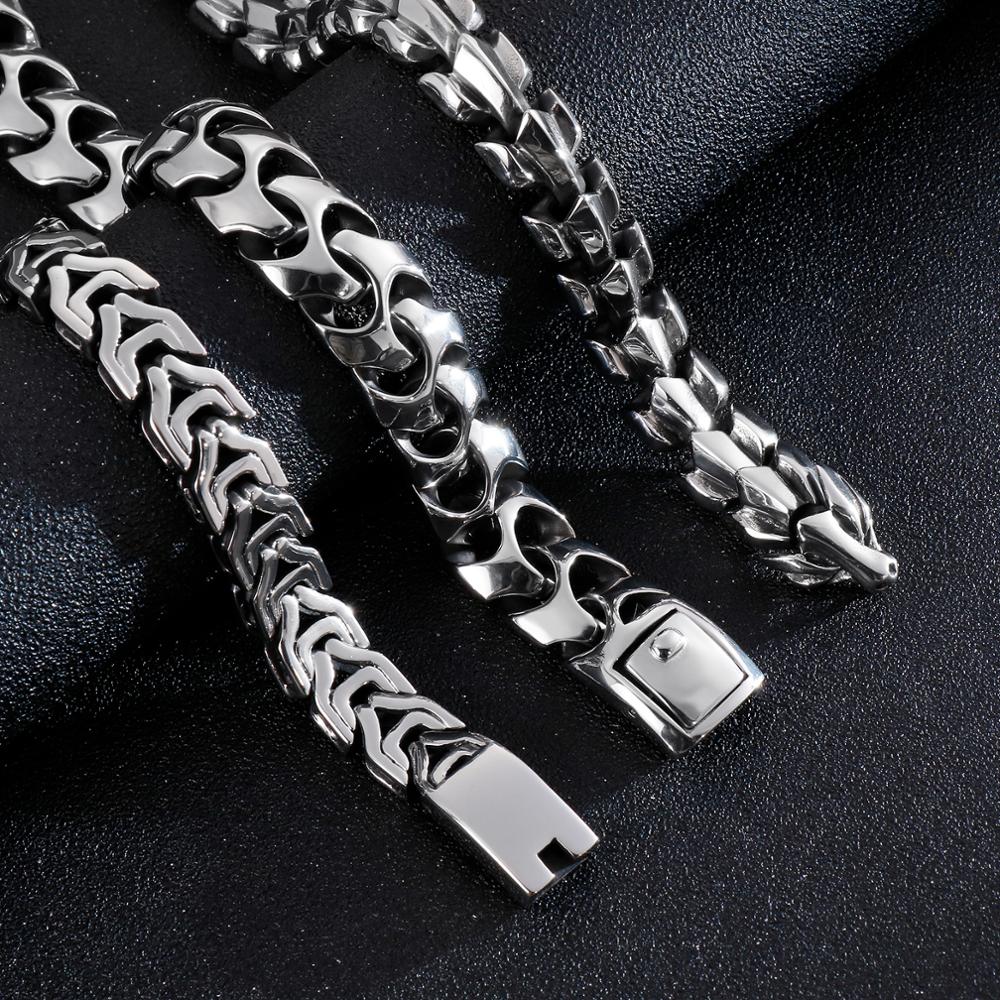 Punk Rock Viking Cuban Curb Br - Ceramic Link Bracelet ulasan dan harga