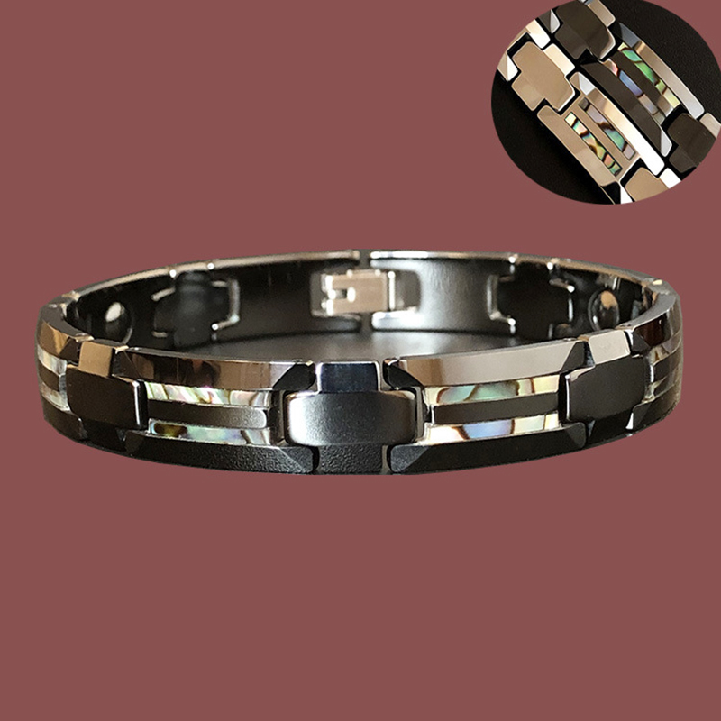 10mm Havey Punk Black Ceramic  - Ceramic Link Bracelet ulasan dan harga