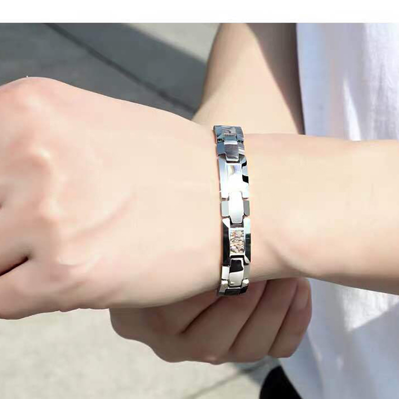 10mm Havey Punk Black Ceramic  - Ceramic Link Bracelet ulasan dan harga