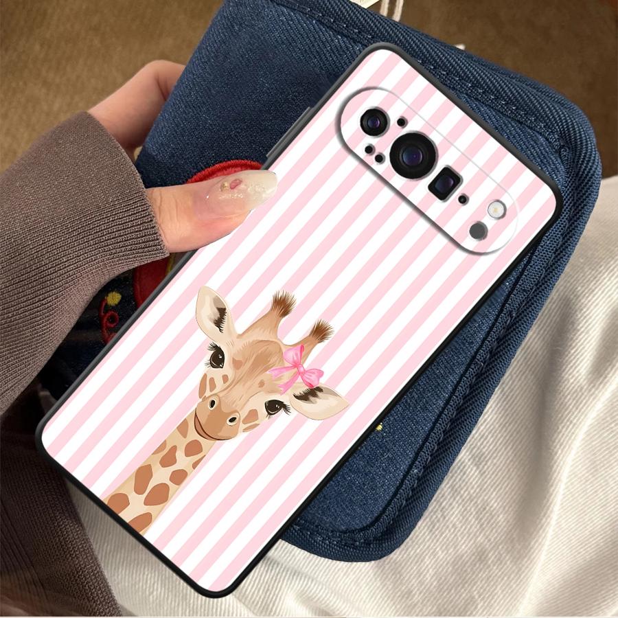Cartoon Giraffe Funda Phone Co - Google Pixel 9 Pro ulasan dan harga