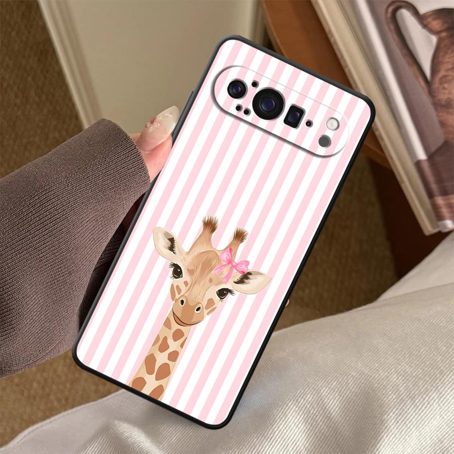 Cartoon Giraffe Funda Phone Co - Google Pixel 9 Pro ulasan dan harga