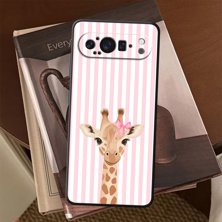 Cartoon Giraffe Funda Phone Co - Google Pixel 9 Pro ulasan dan harga