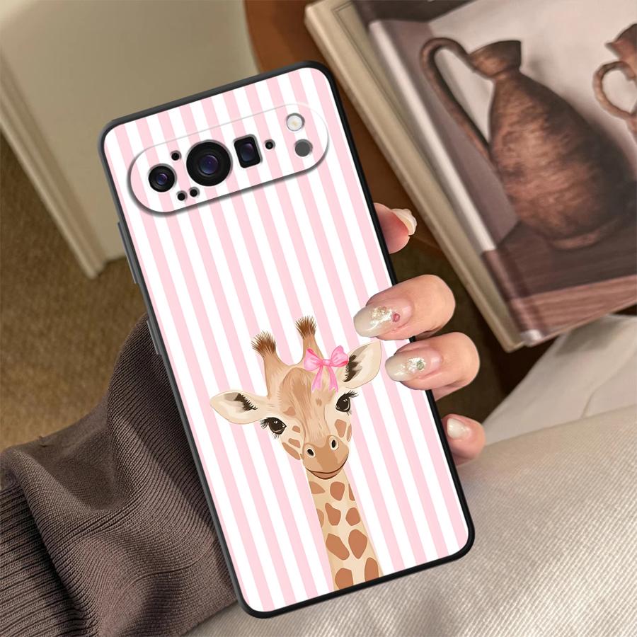 Cartoon Giraffe Funda Phone Co - Google Pixel 9 Pro ulasan dan harga