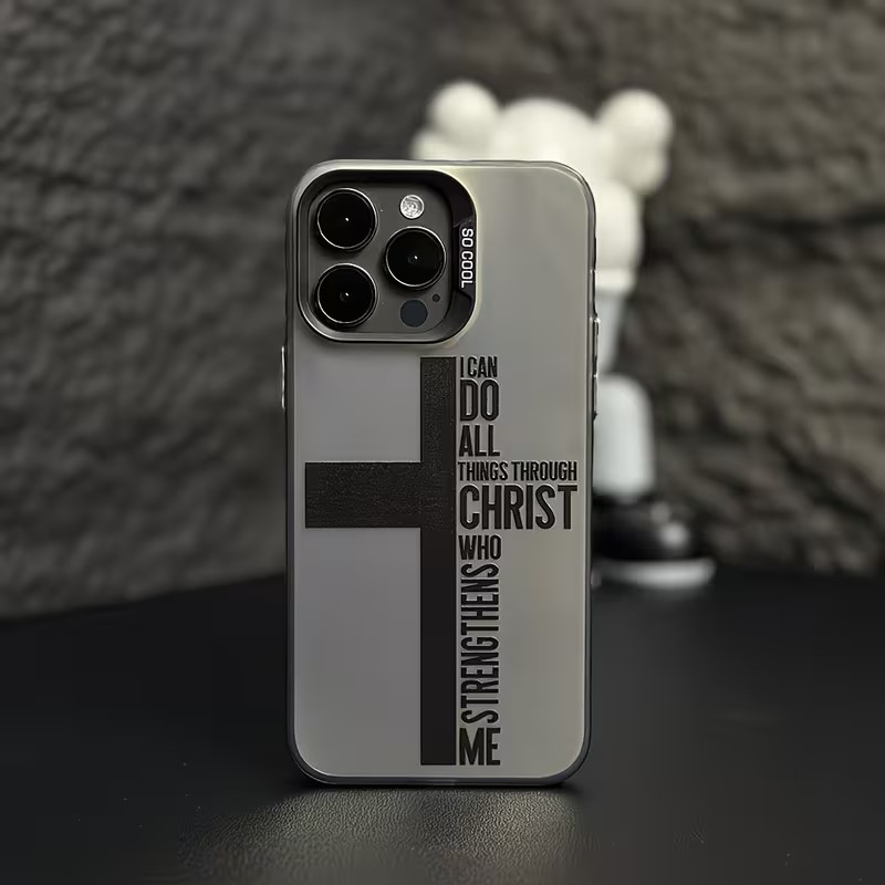 Anti Fingerprint Cross Bible P - Apple Iphone 15 Pro Max ulasan dan harga