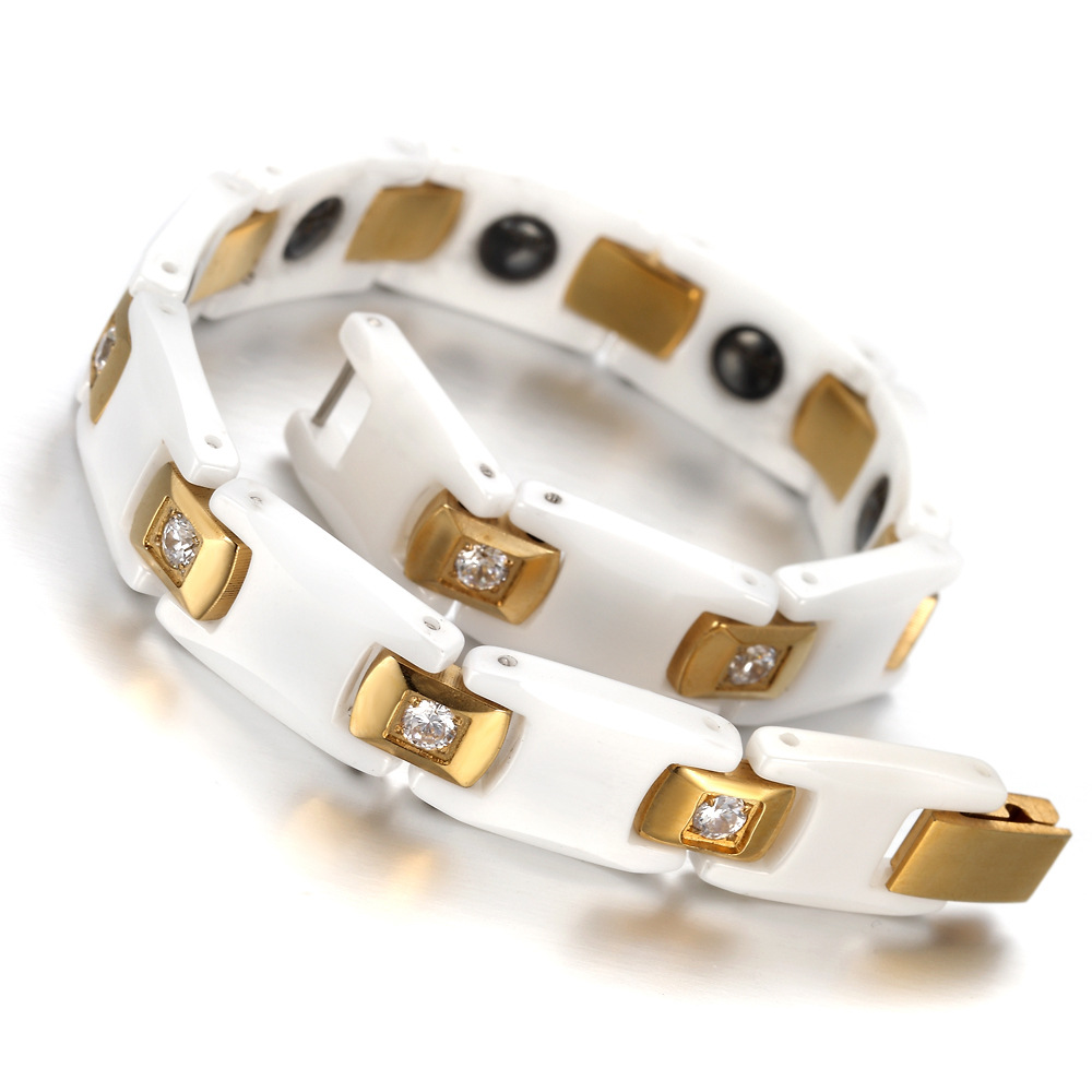 Vinterly Bracelets for Women C - Ceramic Link Bracelet ulasan dan harga