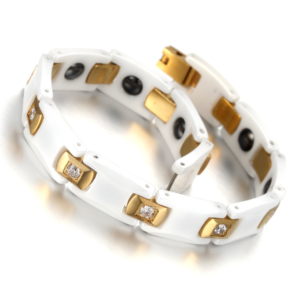 Vinterly Bracelets for Women C - Ceramic Link Bracelet ulasan dan harga