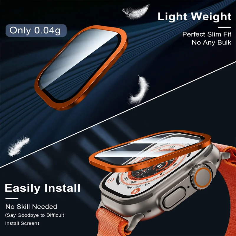 Tempered Glass for Apple Watch - Smartwatch Case ulasan dan harga