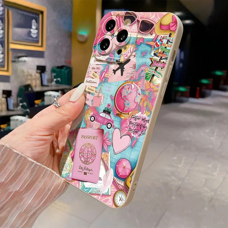 Travel Plane Printed Matte Ant - Apple Iphone 15 Pro Max ulasan dan harga