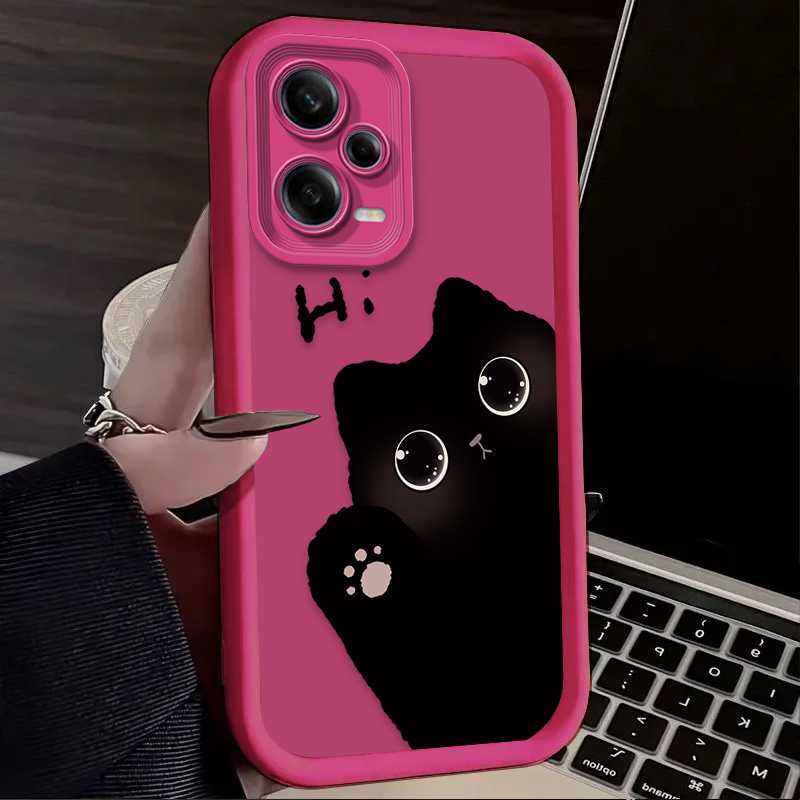 Lovely Big Eyed Cat Phone Case - Xiaomi Redmi Note 14 ulasan dan harga