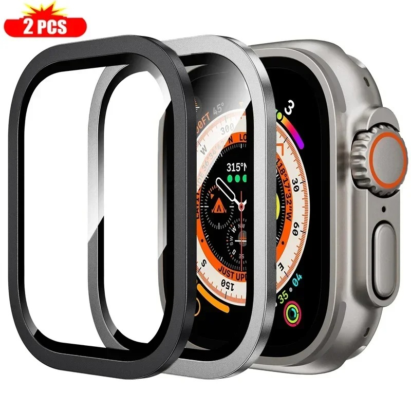 2PCS Tempered Glass for Apple  - Smartwatch Case ulasan dan harga