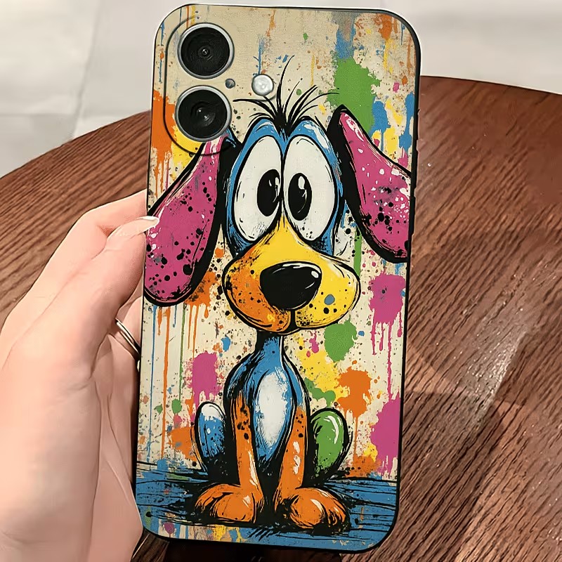 Graffiti Colored Puppy TPU Pho - Apple Iphone 15 Pro Max ulasan dan harga
