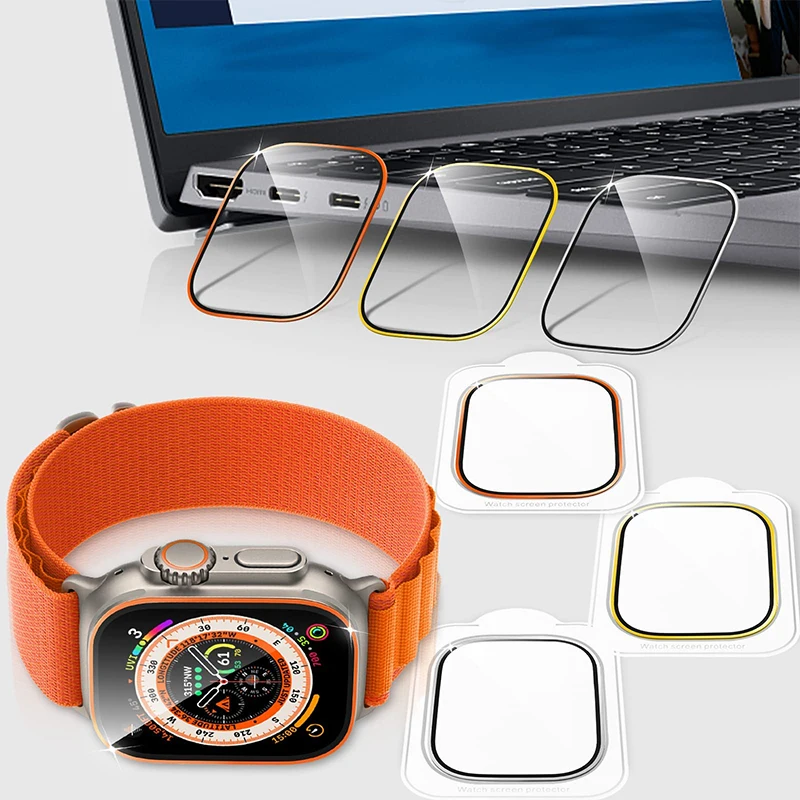 Tempered Glass for Apple Watch - Smartwatch Case ulasan dan harga