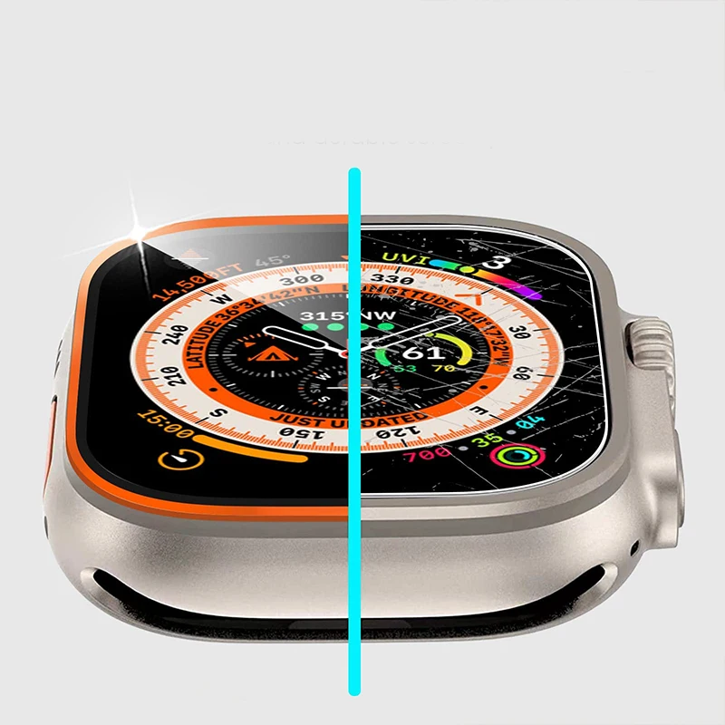 Tempered Glass for Apple Watch - Smartwatch Case ulasan dan harga