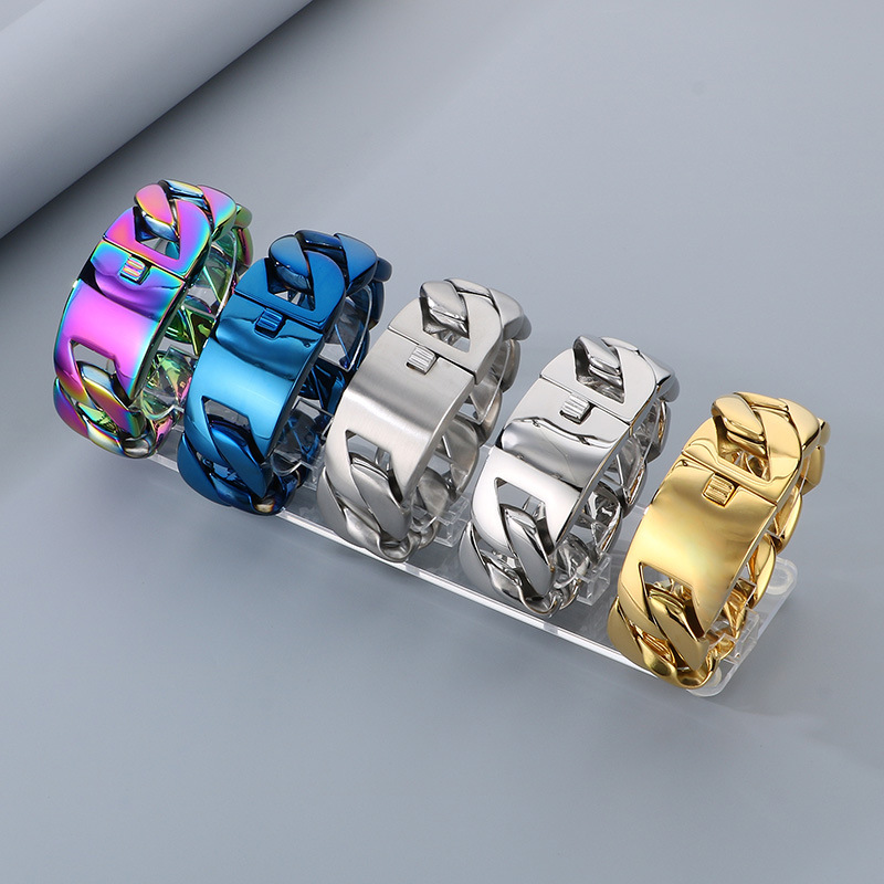 20/26/31MM 316L Stainless Stee - Ceramic Link Bracelet ulasan dan harga