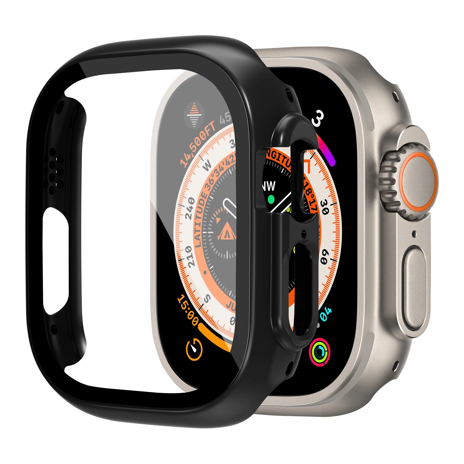 Glass+case For Apple Watch Ult - Smartwatch Band Accessories ulasan dan harga