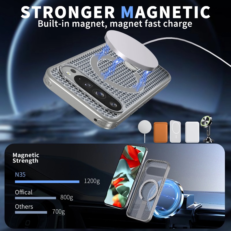 Hybrid Honeycomb Heat Dissipat - Magnetic Charging Stand ulasan dan harga