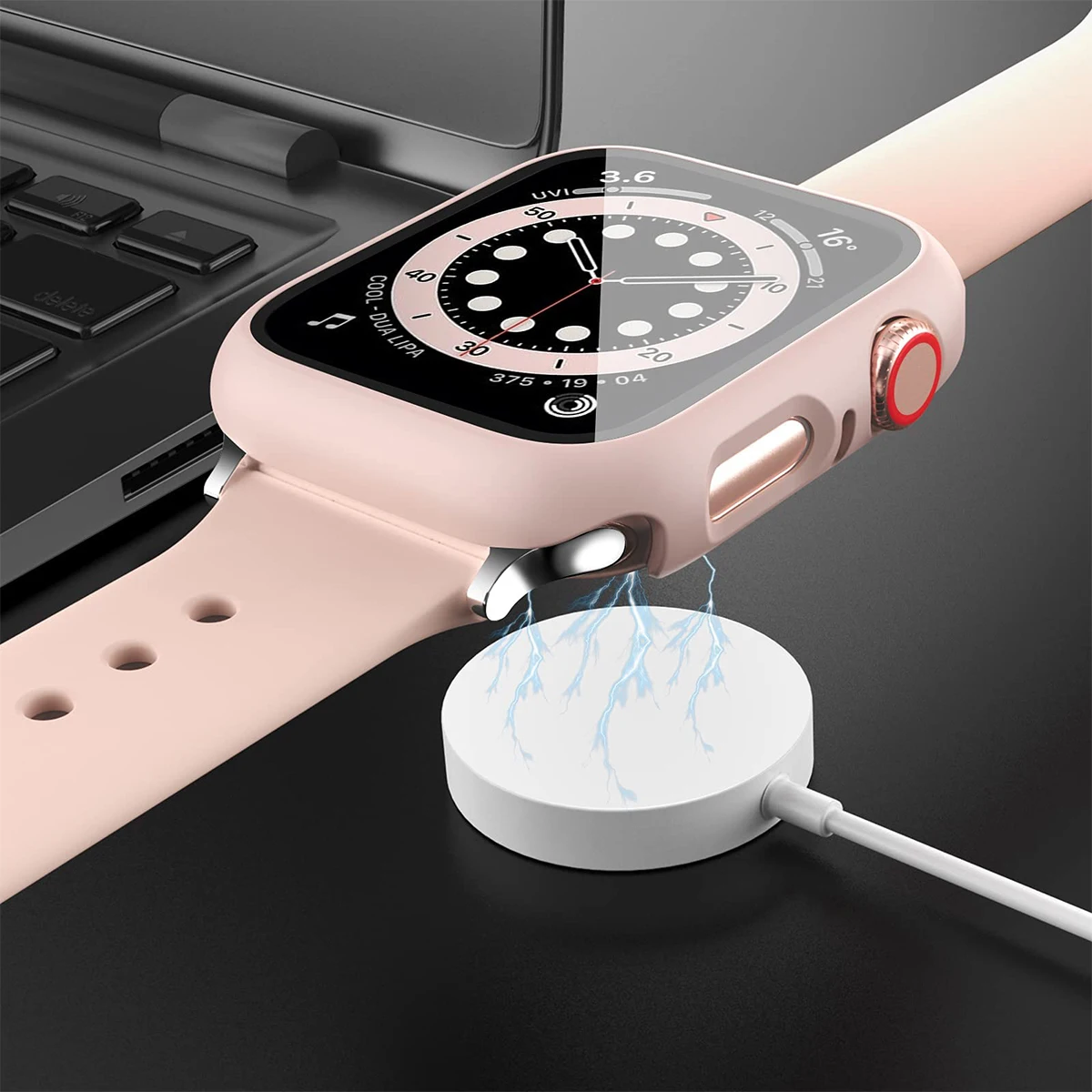 Tempered Glass+Cover For Apple - Smartwatch Band Accessories ulasan dan harga