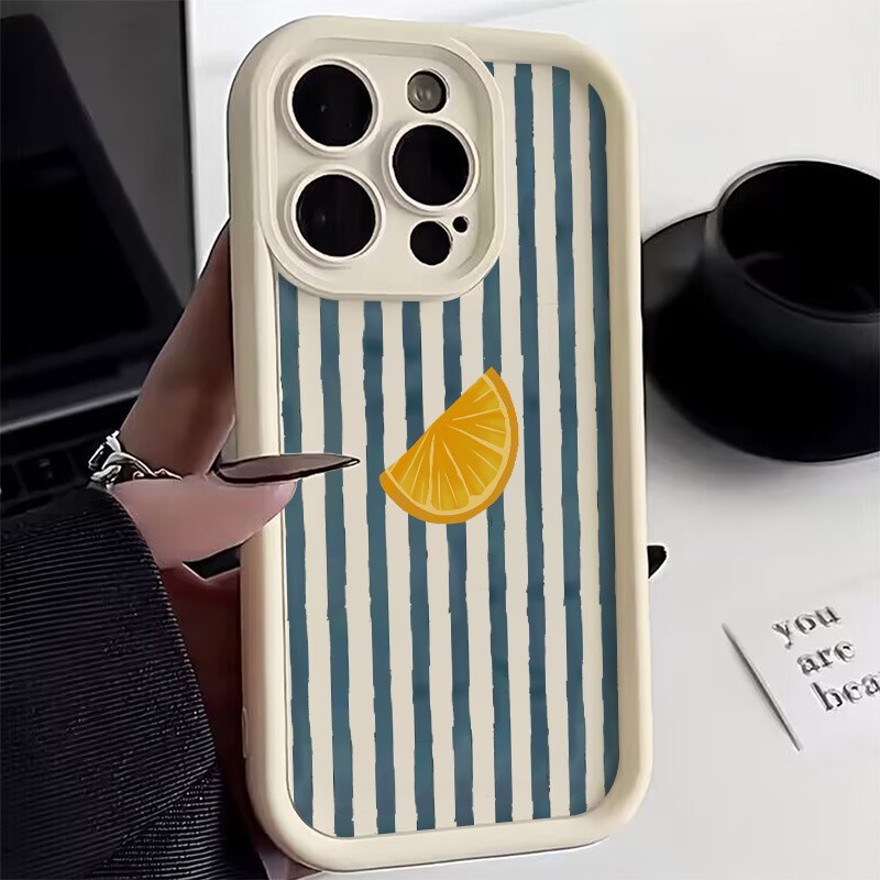 Striped Lemon Slice Pattern Ph - Apple Iphone 15 Pro Max ulasan dan harga