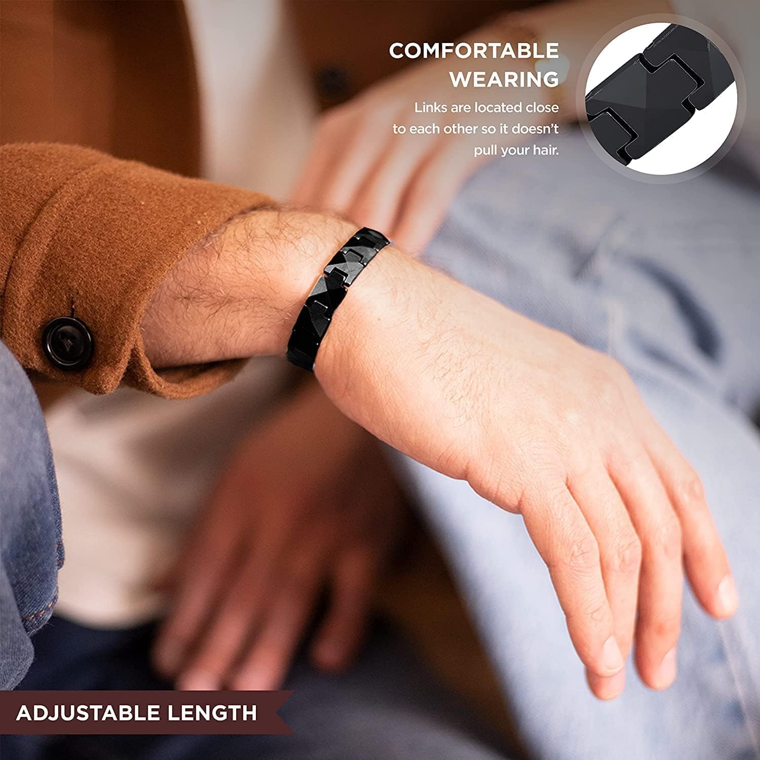 ARADOO Premium Ceramic Bracele - Ceramic Link Bracelet ulasan dan harga
