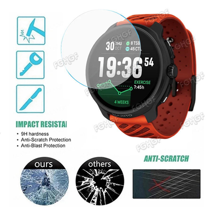 Tempered Glass Protective Film - Smart Watch Accessories ulasan dan harga