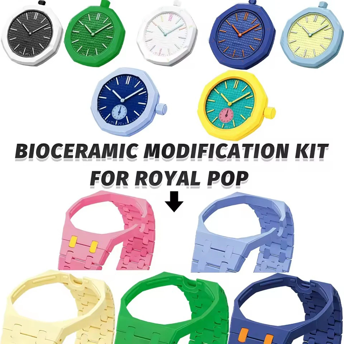 2 in 1 Bioceramic Case+Strap F - Ceramic Link Bracelet ulasan dan harga