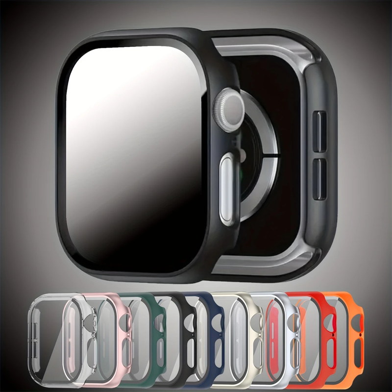 Glass + Case for Apple Watch 4 - Smartwatch Band Accessories ulasan dan harga