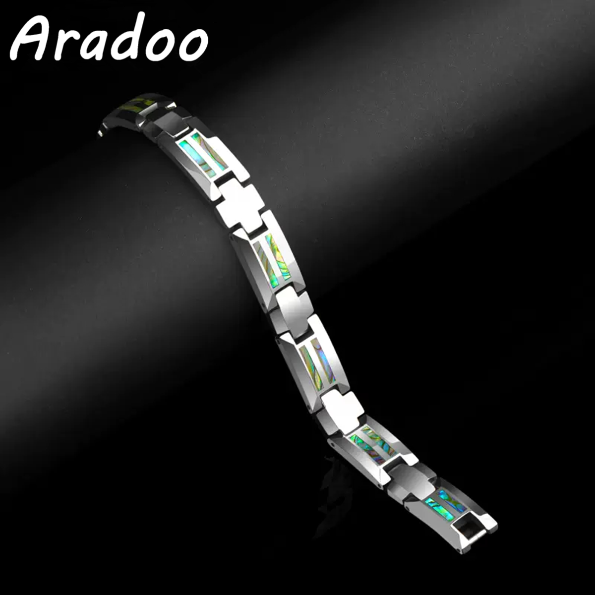 Abalone Shell Tungsten Steel B - Ceramic Link Bracelet ulasan dan harga