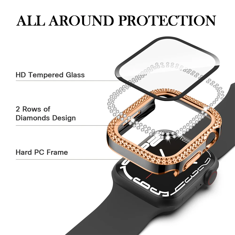 Diamond Cover For Apple watch  - Smartwatch Band Accessories ulasan dan harga