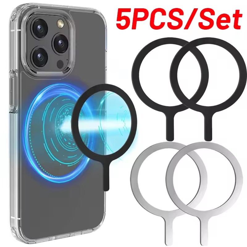 5-1pcs Sticker Ring For Magsaf - Magnetic Charging Stand ulasan dan harga