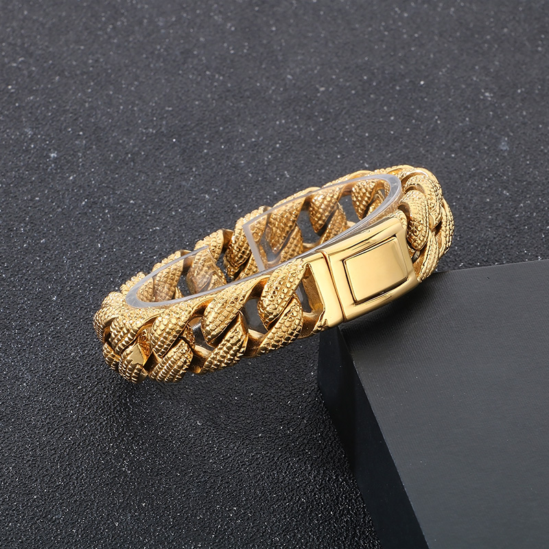 Kalen 19-21cm Long Stainless S - Ceramic Link Bracelet ulasan dan harga