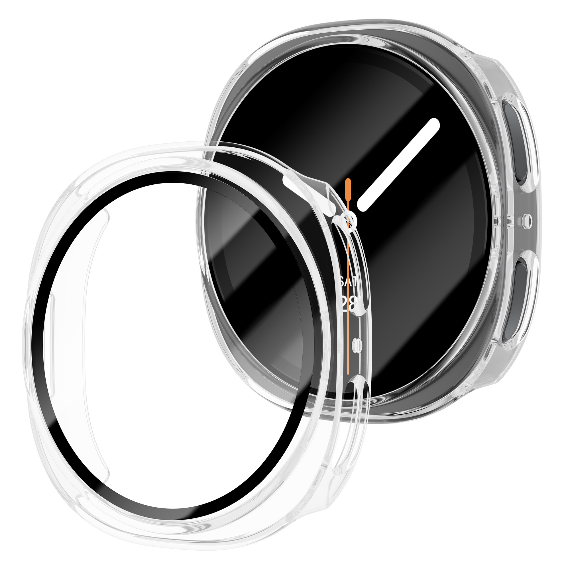 Tempered Glass+PC Case For Sam - Smartwatch Band Accessories ulasan dan harga